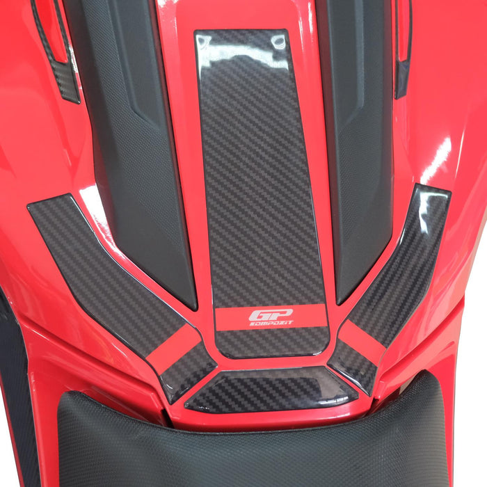 GP Kompozit Tank Pad Set Red-Carbon Compatible For Honda NC750X 2025-2026