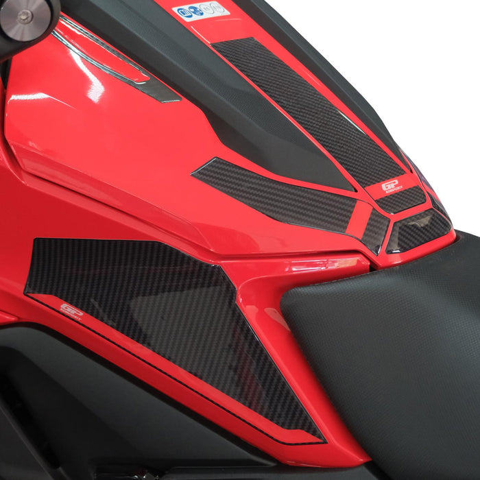 GP Kompozit Tank Pad Set Red-Carbon Compatible For Honda NC750X 2025-2026
