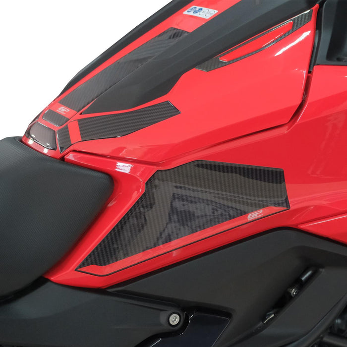 GP Kompozit Tank Pad Set Red-Carbon Compatible For Honda NC750X 2025-2026