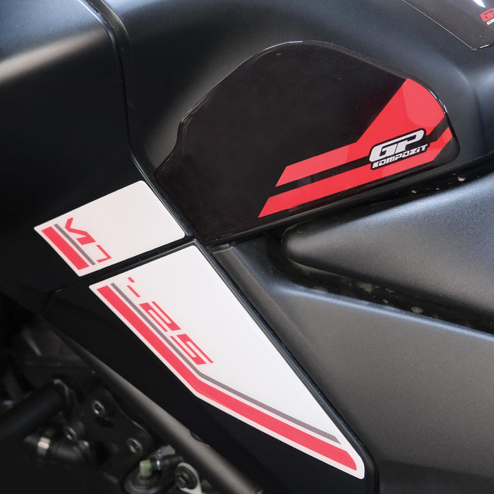 GP Kompozit Juego de Almohadillas para Tanque Rojo Compatible con Yamaha MT-25 2025-2026