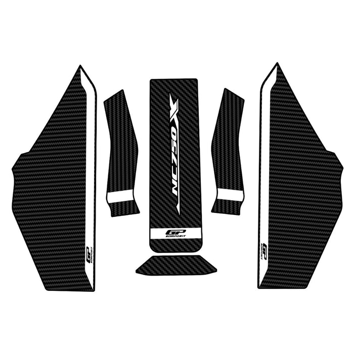 GP Kompozit Tank Pad Set White-Carbon Compatible For Honda NC750X 2025