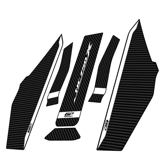 GP Kompozit Tank Pad Set White-Carbon Compatible For Honda NC750X 2025
