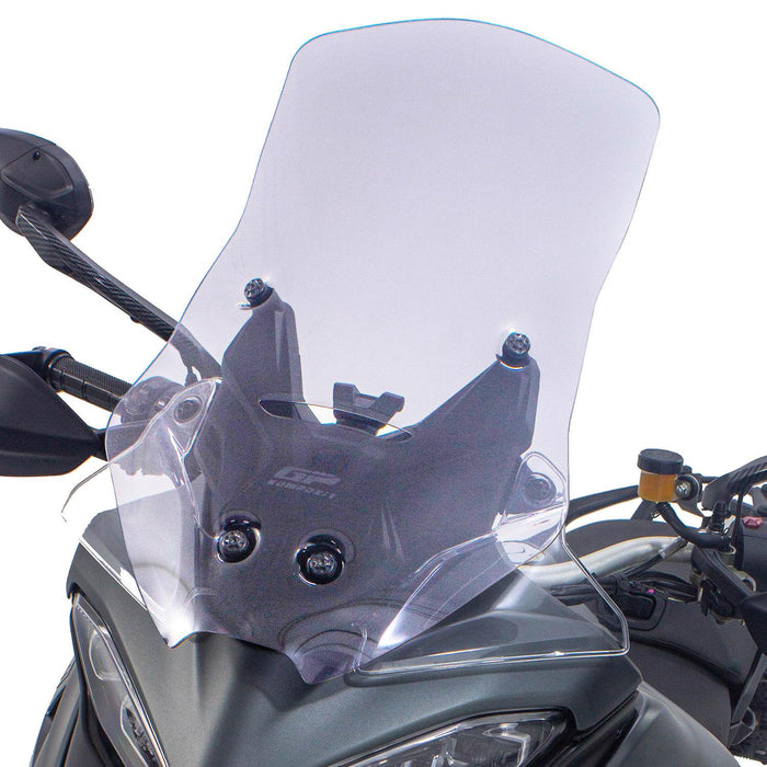 GP Kompozit Touring Windshield Windscreen Clear Compatible For Ducati Multistrada V4  2021-2023