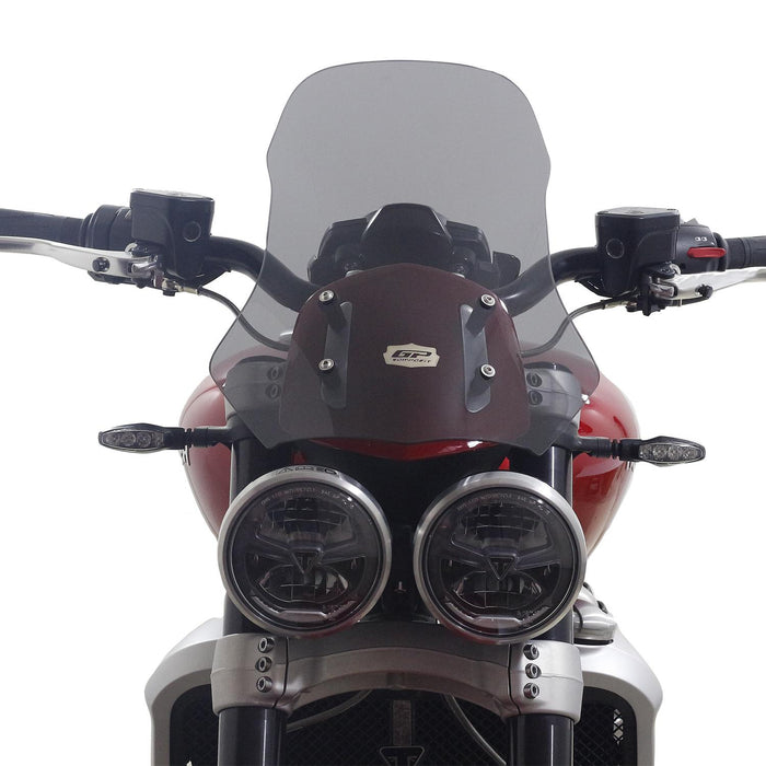 GP Kompozit Windshield Windscreen Smoked Compatible For Triumph Rocket 3 R / GT  2010-2024