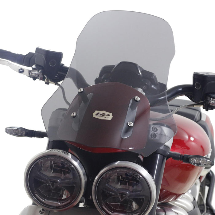 GP Kompozit Parabrisas Ahumado Compatible con Triumph Rocket 3 R / GT 2010-2024