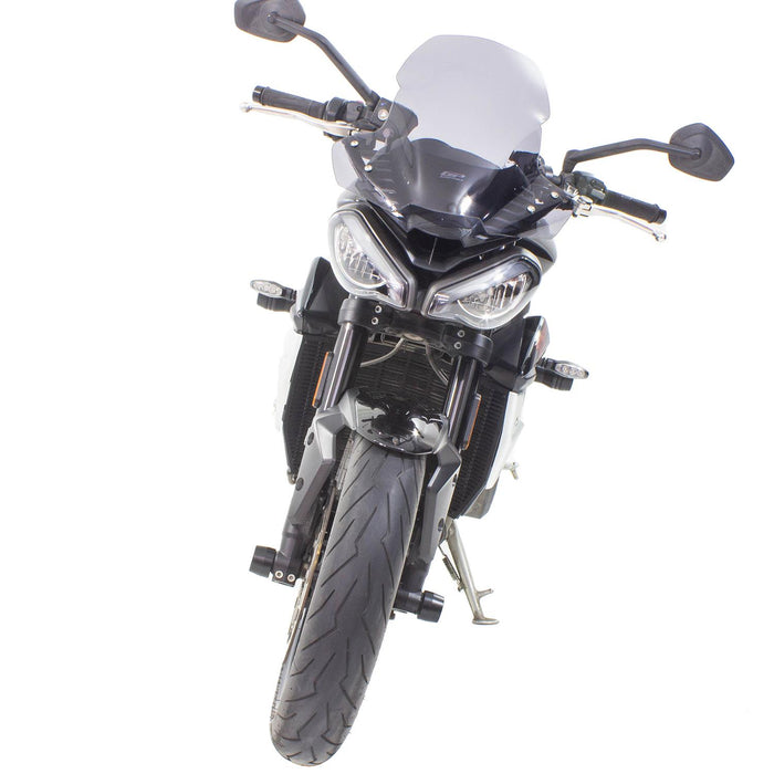 GP Kompozit Windshield Windscreen Smoked Compatible For Triumph Street Triple 765 R / 765 RS / 765 S / 660 S 2017-2019