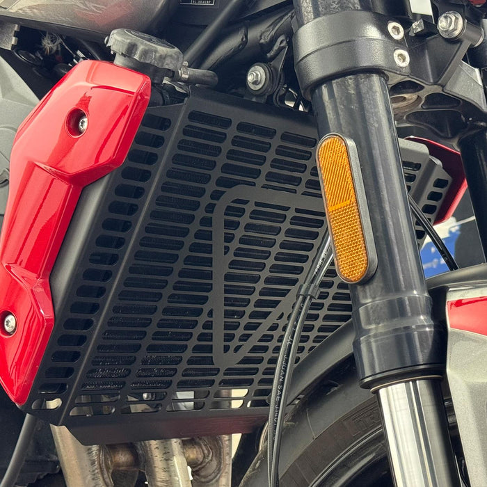 GP Kompozit Radiator Grille Guard Protector Cover Black Compatible For Triumph Trident 660 2021-2025