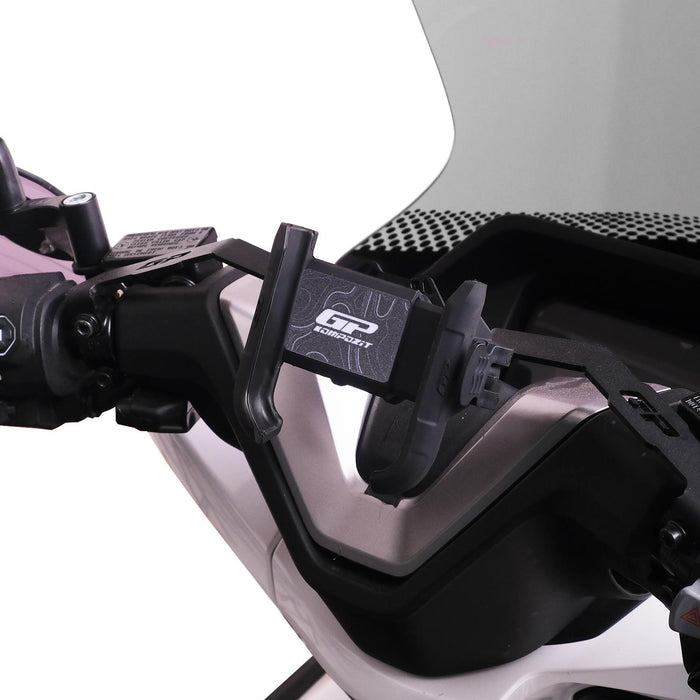 GP Kompozit Universal TTR04 Motorbike Phone Holder Mount, Motorcycle Phone Holder Black-White