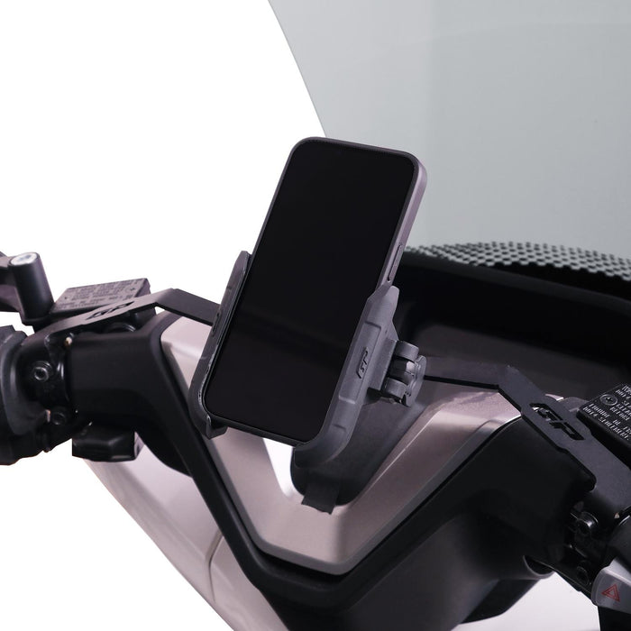 GP Kompozit Universal TTR04 Motorbike Phone Holder Mount, Motorcycle Phone Holder Black-Red