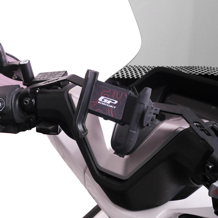 GP Kompozit Universal TTR04 Motorbike Phone Holder Mount, Motorcycle Phone Holder Black-Red