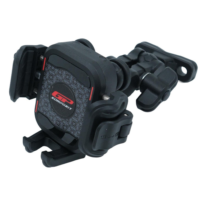GP Kompozit Universal TTR16 Motorbike Phone Holder Mount, Anti Vibration Motorcycle Phone Holder Black