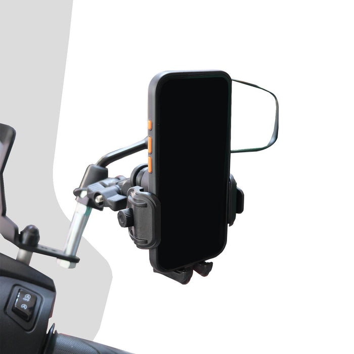 GP Kompozit Universal TTR16 Motorbike Phone Holder Mount, Anti Vibration Motorcycle Phone Holder Black