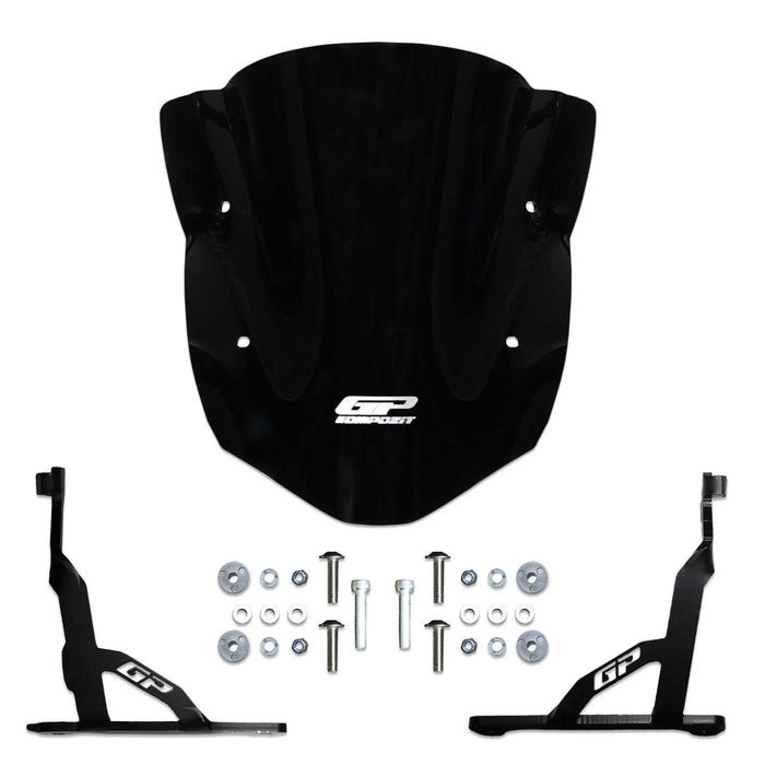 GP Kompozit Parabrisas Negro Compatible con TVS Apache RTR 200 2024