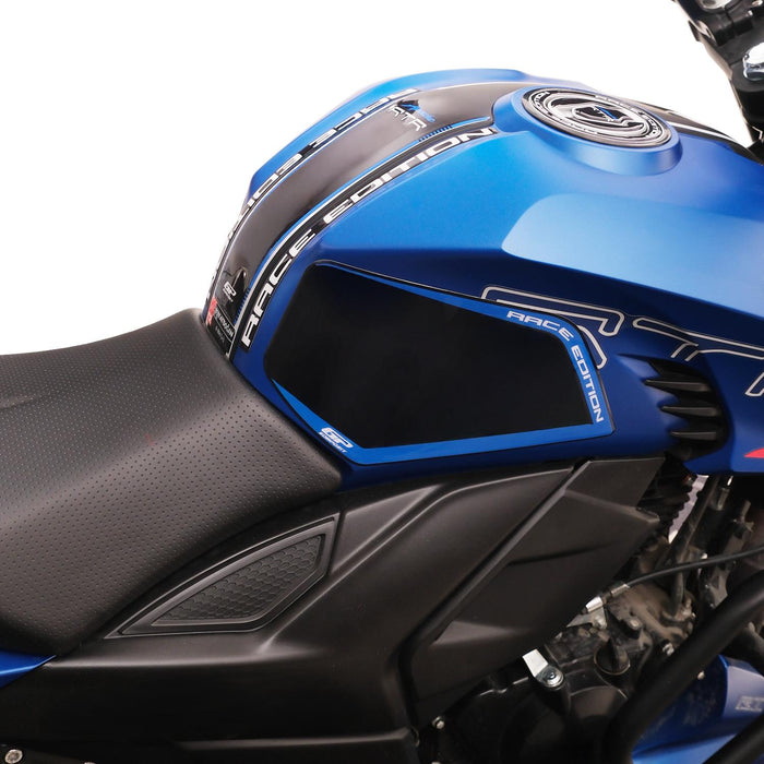 GP Kompozit Tank Pad Black-Red Compatible For TVS Apache RTR 200 2024