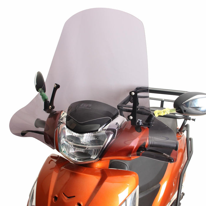 GP Kompozit Windshield Windscreen Smoked Compatible For TVS Jupiter 110 / Jupiter 125  2023-2024