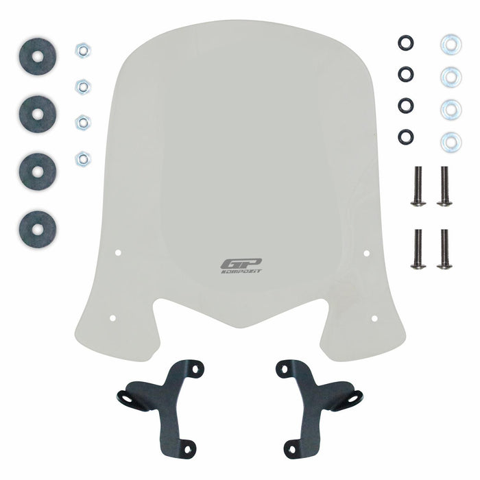 GP Kompozit Windshield Windscreen Clear Compatible For TVS Jupiter 110 / Jupiter 125  2023-2024