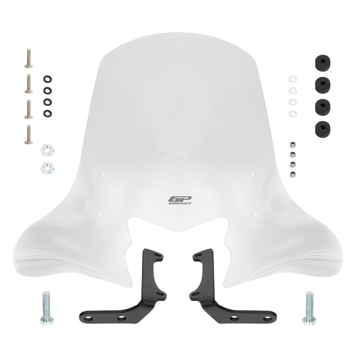 GP Kompozit Windshield Windscreen Clear Compatible For TVS Jupiter 110 / Jupiter 125  2023-2024