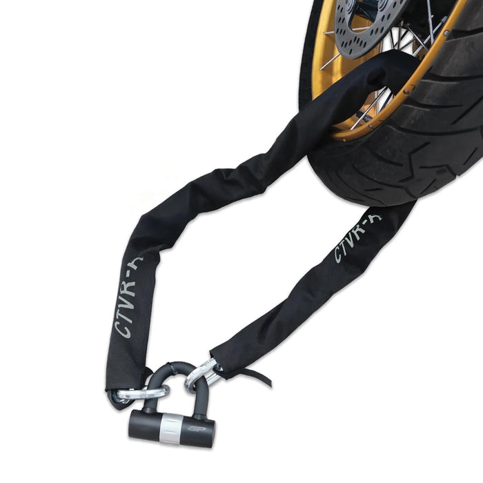 GP Kompozit Unbreakable Heavy Duty Security Chain For Motorcycle with 2 Keys (150cm Long / 10mm Thick) Motorbike, Bike, Generator, Gates