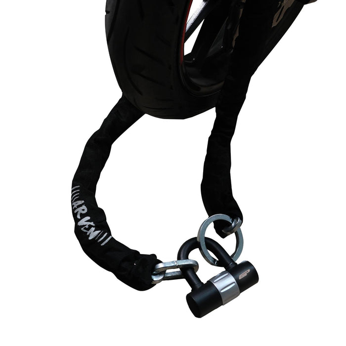 GP Kompozit Unbreakable Heavy Duty Security Chain For Motorcycle with 2 Keys (170cm Long / 10mm Thick) Motorbike, Bike, Generator, Gates