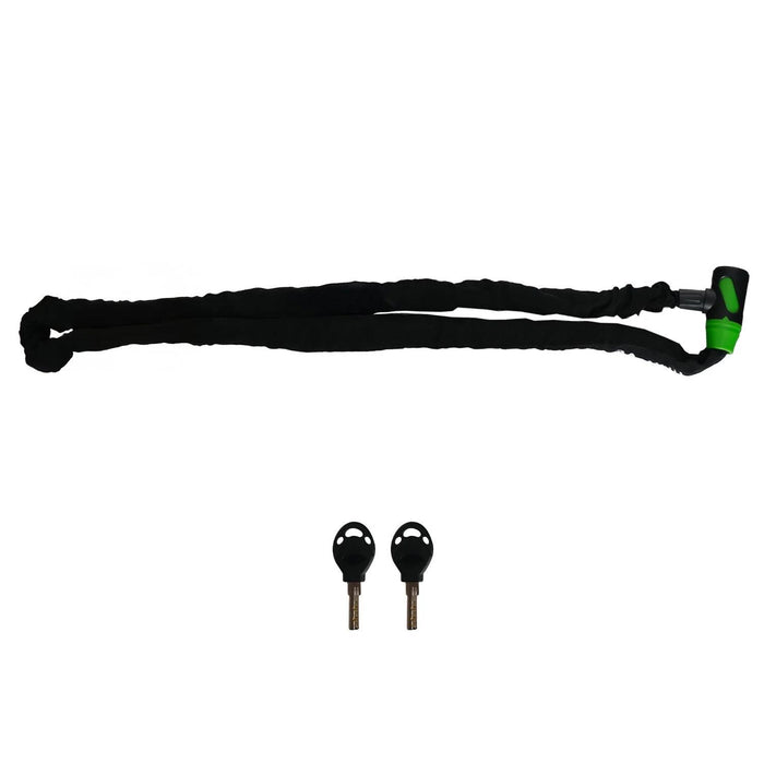 GP Kompozit Unbreakable Heavy Duty Security Chain For Motorcycle with 2 Keys (200cm Long / 8mm Thick) Motorbike, Bike, Generator, Gates