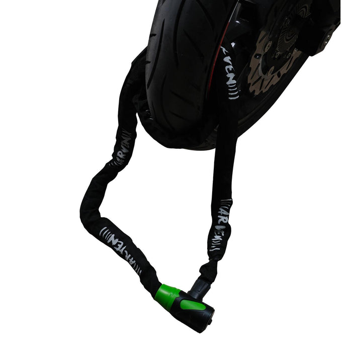 GP Kompozit Unbreakable Heavy Duty Security Chain For Motorcycle with 2 Keys (200cm Long / 8mm Thick) Motorbike, Bike, Generator, Gates