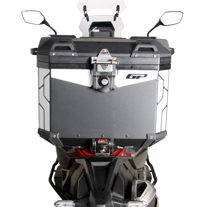 GP Kompozit Universal 37 lt Aluminum Motorcycle Top Case Black