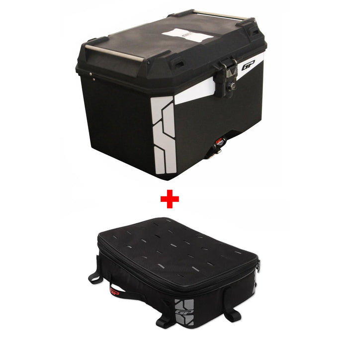 GP Kompozit Universal 45 lt Plactic Motorcycle Top Case Black