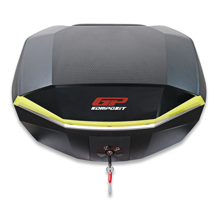 GP Kompozit Universal 48 lt Plactic Motorcycle Top Case Black-Green