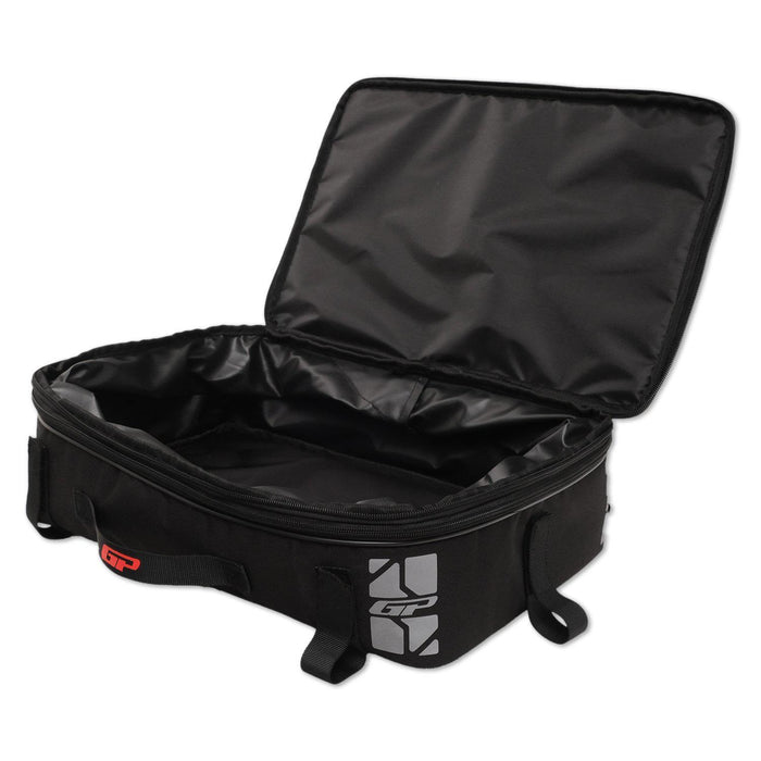 GP Kompozit Universal 57L Aluminum Motorcycle Top Case Gray & Compatible Expandable Multifunctional Luggage Bag