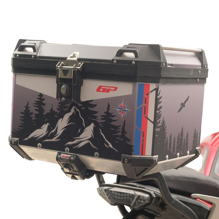 GP Kompozit Universal 57 lt Aluminum Motorcycle Top Case DSN06
