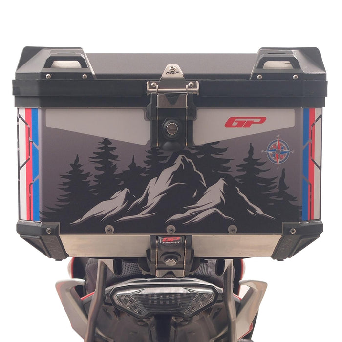 GP Kompozit Universal 57 lt Aluminum Motorcycle Top Case DSN06