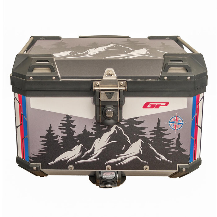 GP Kompozit Universal 57 lt Aluminum Motorcycle Top Case DSN06