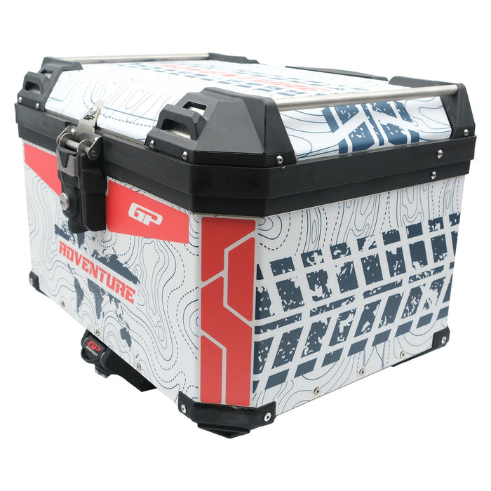 GP Kompozit Universal 57 lt Aluminum Motorcycle Top Case DSN01