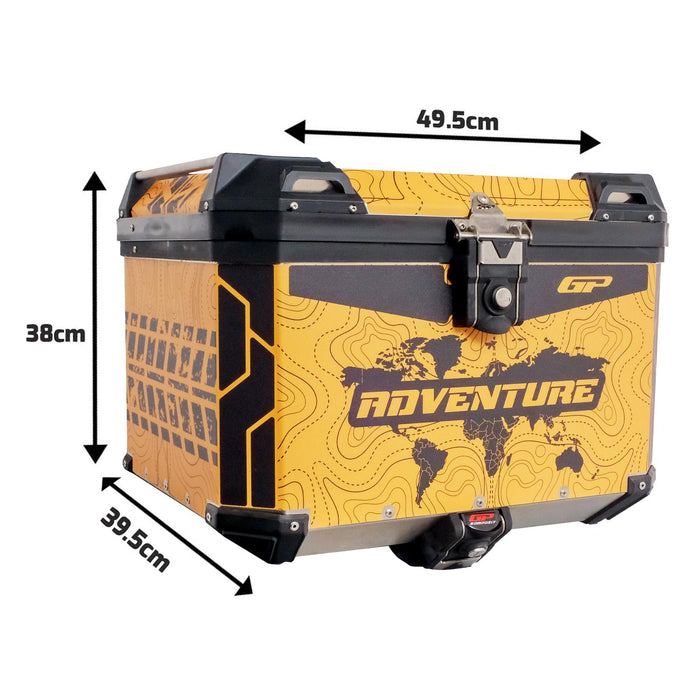 GP Kompozit Universal 57 lt Aluminum Motorcycle Top Case DSN10