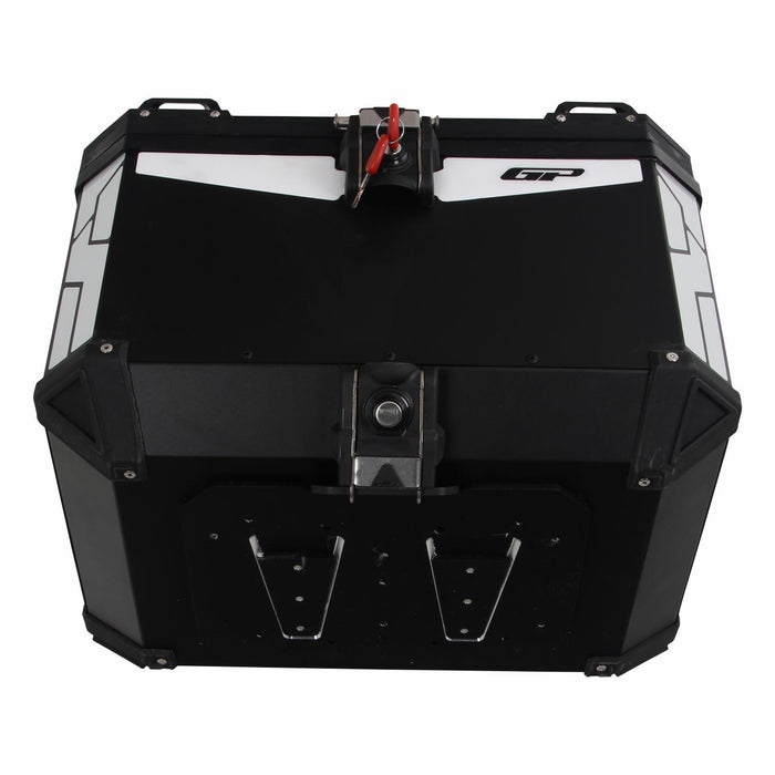 GP Kompozit Universal 57 lt Aluminum Motorcycle Top Case Black