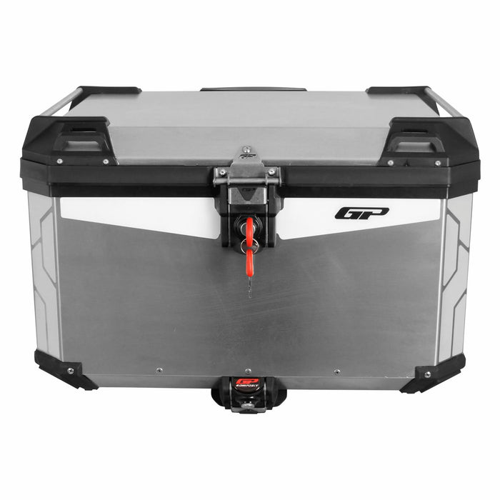 GP Kompozit Universal 75 lt Aluminum Motorcycle Top Case Gray