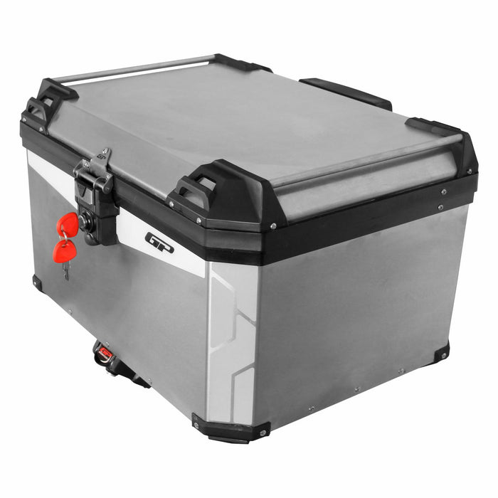 GP Kompozit Universal 75 lt Aluminum Motorcycle Top Case Gray