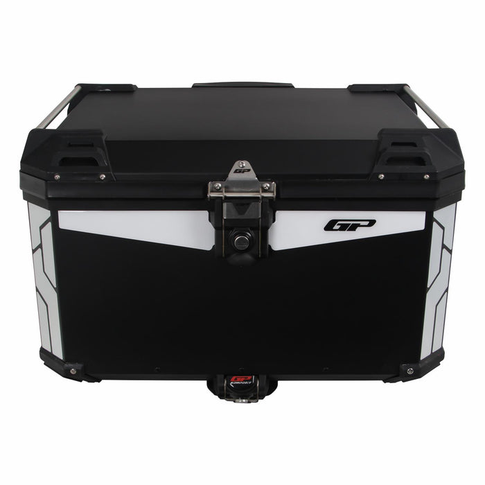 GP Kompozit Universal 75 lt Aluminum Motorcycle Top Case Black