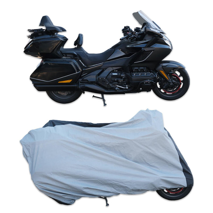 GP Kompozit Universal Indoor/Outdoor Waterproof Motorcycle Cover, Motorcycle Sun Cover, Large Size