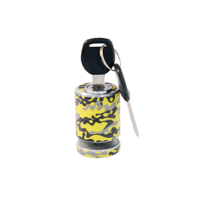 GP Kompozit Candado de disco universal de camuflaje resistente a la intemperie y antirrobo para motocicleta