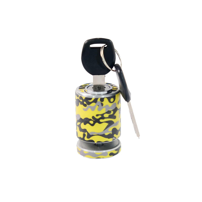 GP Kompozit Candado de disco universal de camuflaje resistente a la intemperie y antirrobo para motocicleta