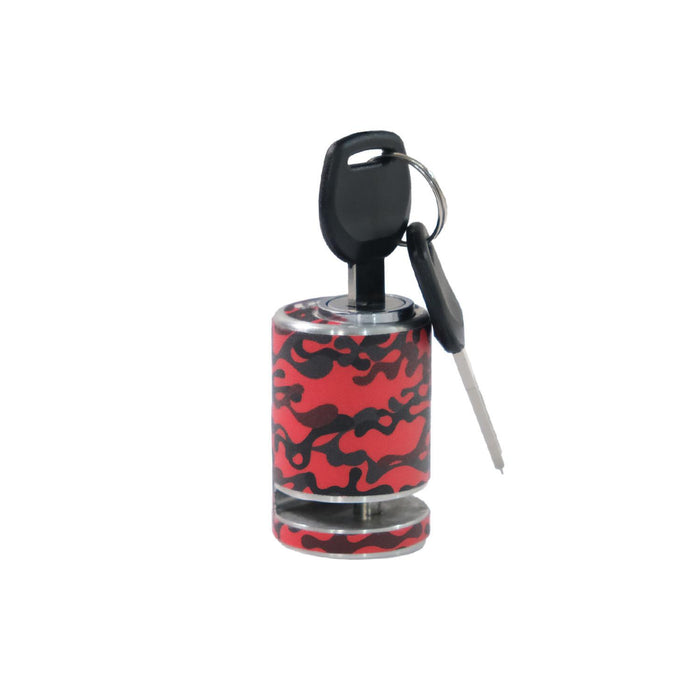 GP Kompozit para Bloqueo de Disco de Motocicleta Universal Rojo-Amarillo Resistente a la Intemperie y Antirrobo