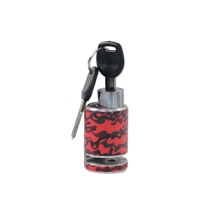 GP Kompozit para Bloqueo de Disco de Motocicleta Universal Rojo-Amarillo Resistente a la Intemperie y Antirrobo