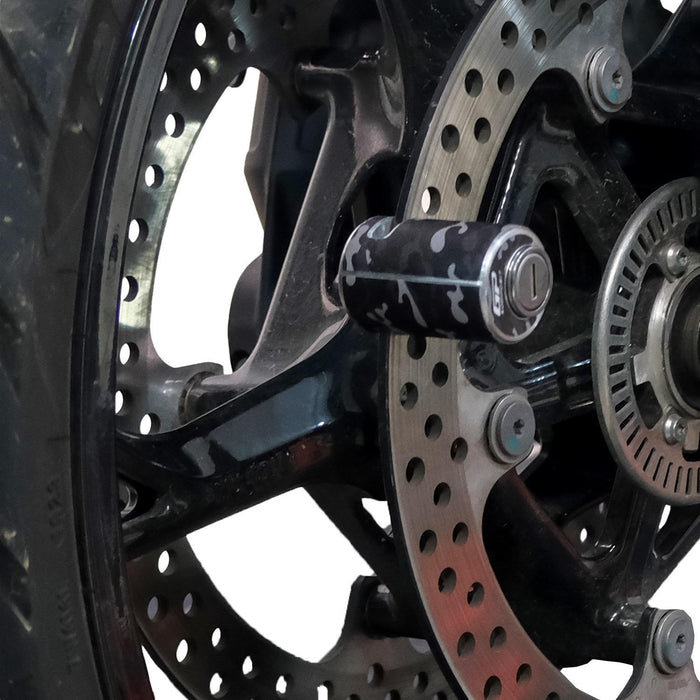 GP Kompozit para bloqueo de disco de motocicleta universal negro-gris resistente a la intemperie y antirrobo