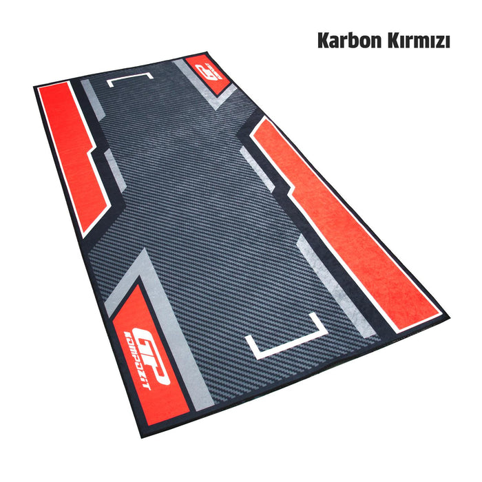 GP Kompozit Non-Slip Motorcycle Floor Mat Compatible For Universal