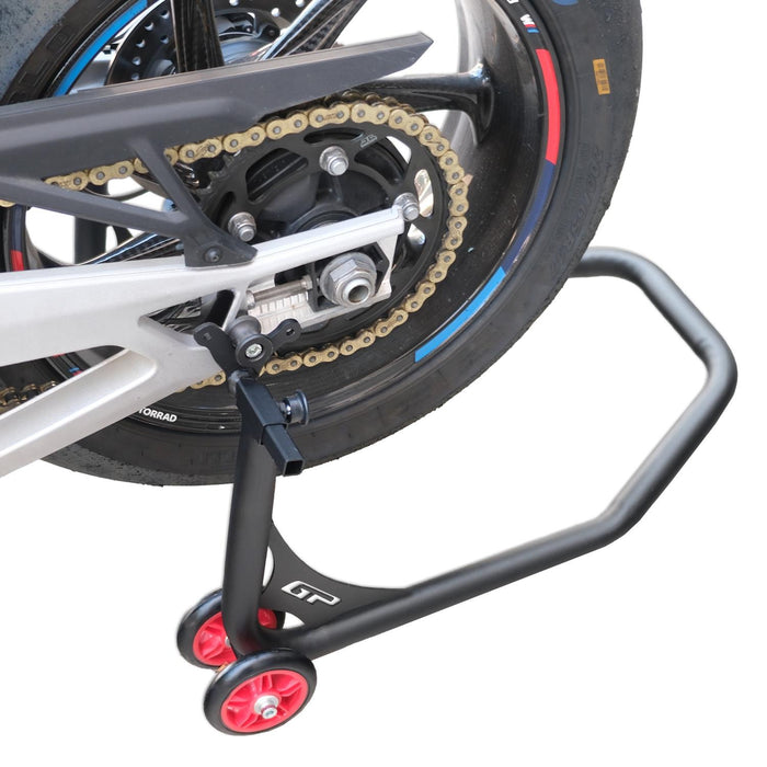 GP Kompozit Universal Rear Wheel Lift Swingarm Spools Paddock Stand Black