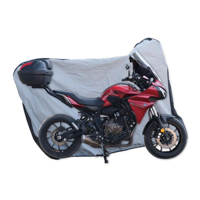 GP Kompozit Universal Indoor/Outdoor Waterproof Motorcycle Cover, Motorcycle Sun Cover, Medium Size