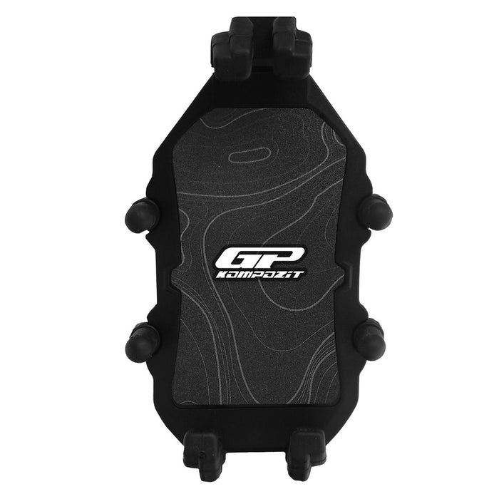 GP Kompozit Universal TTR07 Motorbike Phone Holder Mount, Anti Vibration Motorcycle Phone Holder White-Black