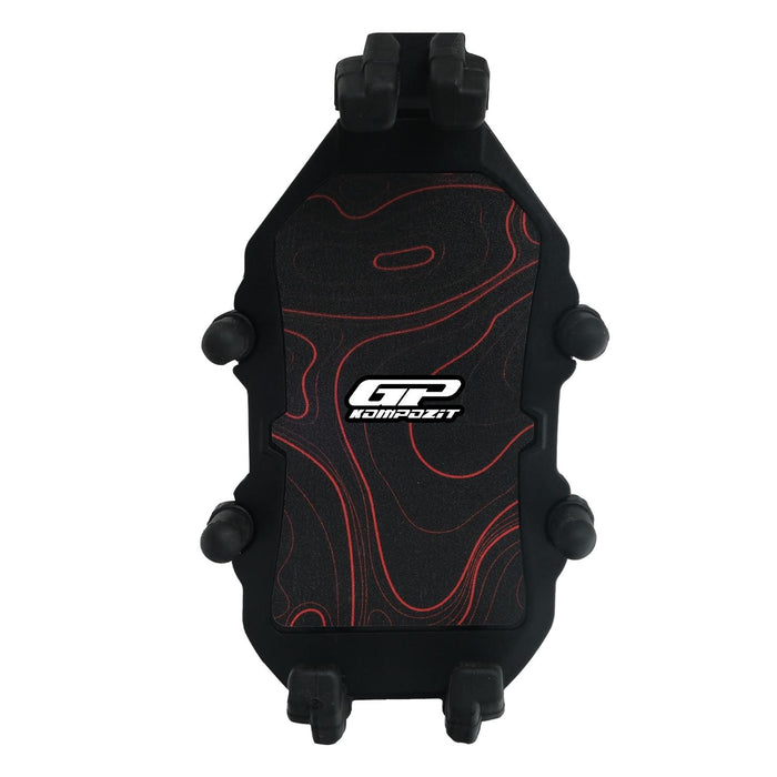 GP Kompozit Universal TTR06 Motorbike Phone Holder Mount, Anti Vibration Motorcycle Phone Holder Black-Red