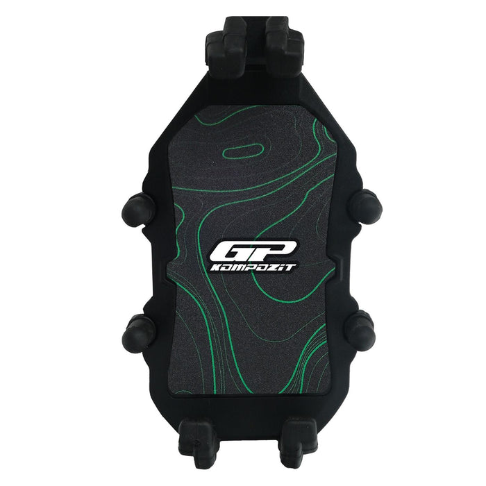 GP Kompozit Universal TTR06 Motorbike Phone Holder Mount, Anti Vibration Motorcycle Phone Holder Black-Green